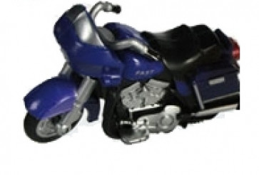 Kunststoff-Motorrad Hi Speed mit Friktionsmotor Lila