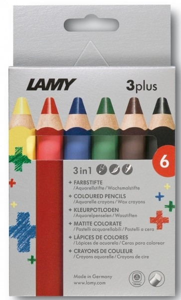 LAMY 3plus Farbstifte 6er-Set