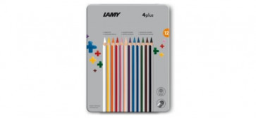 LAMY 4plus 12er-Set-Metallbox Farbstifte