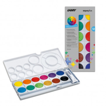 LAMY Deckfarbkasten Aquaplus 12 Farben mit Deckweiß