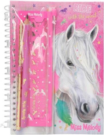 Miss Melody Notizbuch mit Schreibset Pony Pferd 8942