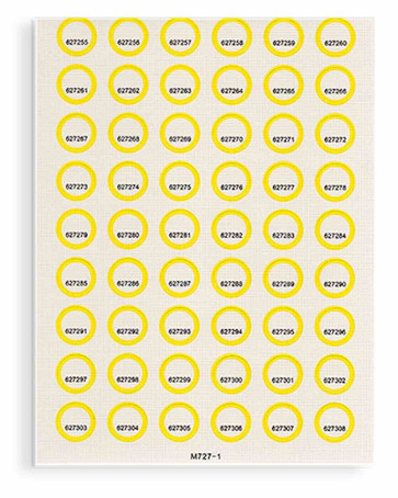 ANYBOOK Sticker gelb - 2.160er Set - universal