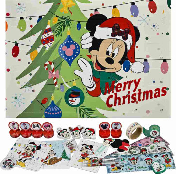 Adventskalender Minnie Mouse Verpackung und Inhalt