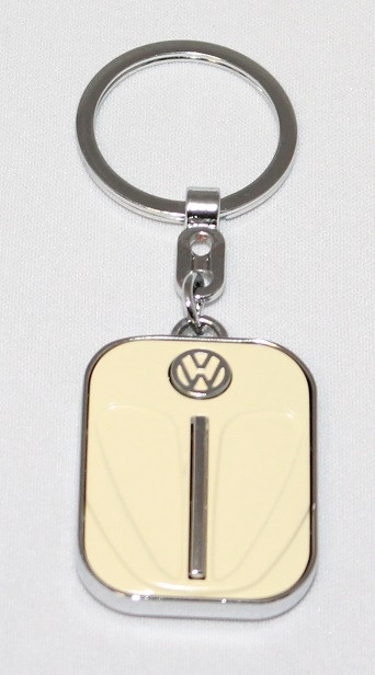 VW Schlüsselanhänger- Metal Retro/ beige