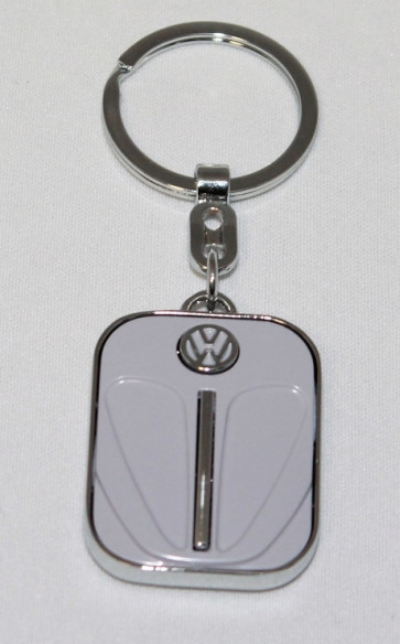 VW Schlüsselanhänger- Metal Retro/ graulila