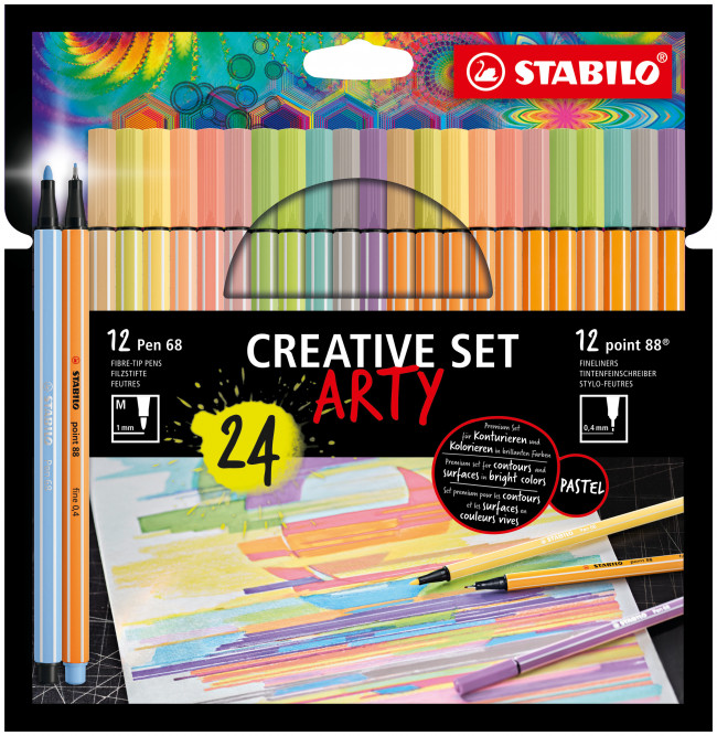 ARTY STABILO point 88 Fineliner mit 65 verschiedenen Farben 65er Pack 