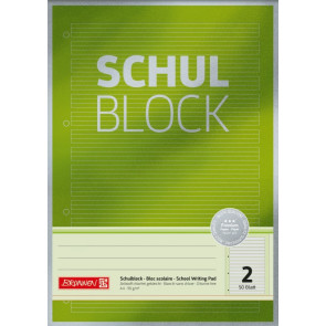 Schulblock Premium A4 Lin.2 50Bl