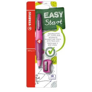 STABILO Bleistift Rechtshänder -  EASYergo 3.15 - pink/lila + Spitzer