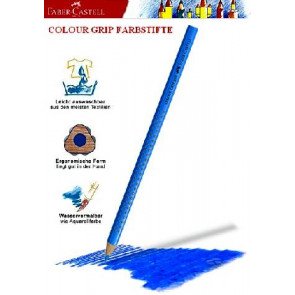 Faber Castell Farbstift Colour Grip 2001 Dünn Blau 112443 