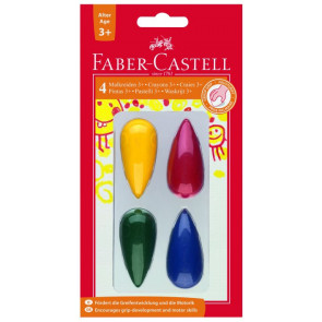 Faber-Castell Malkreide Birne 4er-Pc für Kinder ab 3 Jahre 