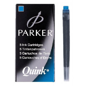 Parker Tinte Patrone Quink Z44 5St königsblau waschbar 