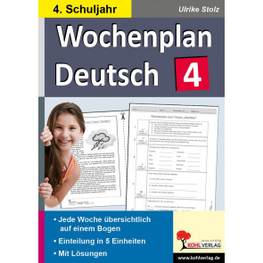 Wochenplan Deutsch 4. Schuljahr