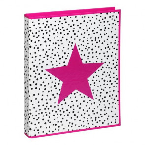 Pagna Ringbuch DIN A4 2-Ring Pink Stars