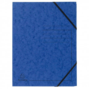 Exacompta Eckspanner Colorspan DIN A4 mit Gummizug Blau
