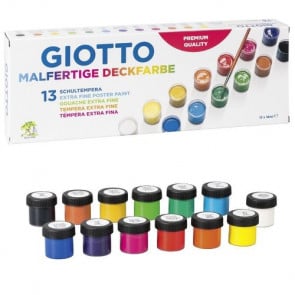 Brunnen Malfertige Schulmalfarben Giotto13er Sortimen Temperafarben 
