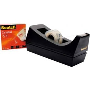 Scotch Tischabroller Scotch Schwarz +1x Crystal 19mm 83980