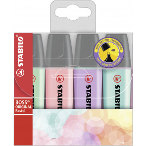 STABILO Textmarker -  BOSS ORIGINAL Pastel - 4er Pack