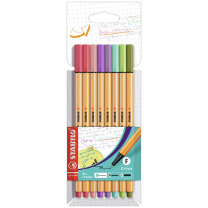 STABILO Fineliner - point 88 - 8er Pack - mit 8 verschiedenen Farben 