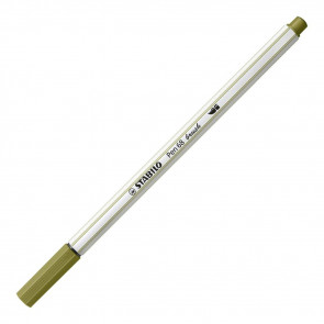 STABILO Filzstift mit Pinselspitze -  Pen 68 brush - schlammgrün