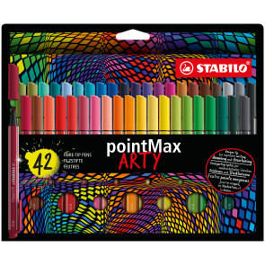 STABILO Filzschreiber - pointMax - ARTY - 42er Pack - mit 42 verschiedenen Farben