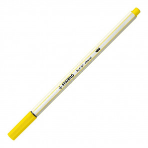 STABILO Filzstift mit Pinselspitze -  Pen 68 brush - zitronengelb