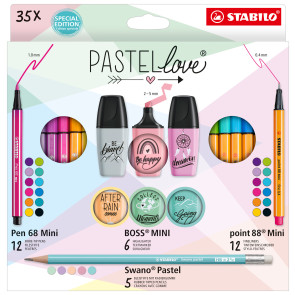 STABILO Stifte-Set - Pastellove Set - 35er Pack
