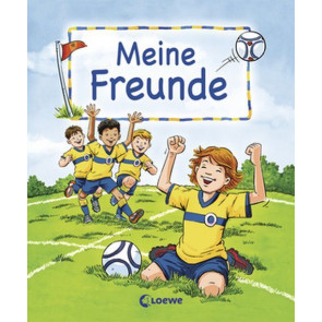 Freundebuch ab 6 Jahre Fussball 80 Seiten 17,5x21cm Hardcover