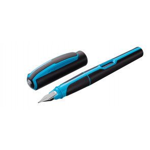Pelikan Schulfüller Style Neonblau Feder M (Mittel)