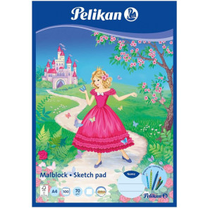 Pelikan Malblock A4 mit 100 Blatt "Prinzessin"