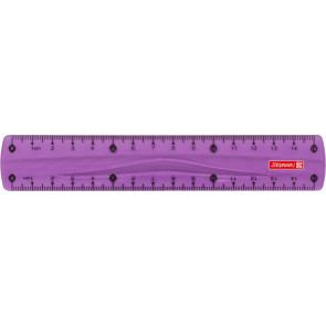 Brunnen Lineal Colour Code Purple 15 cm