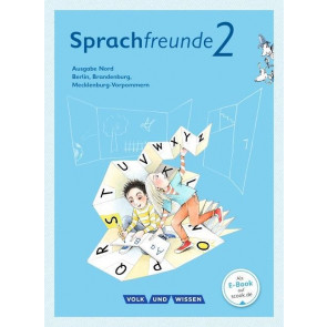 Sprachfreunde 2. Sj. Sprachbuch mit Grammatiktafel Nord