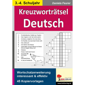 Feurer, D: Kreuzworträtsel Deutsch 3.-4. Schuljahr