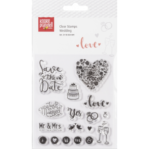 KNORR prandell Clear Stamp "Wedding" transparent