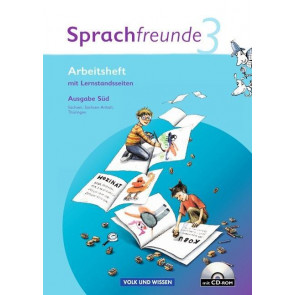Sprachfreunde 3. Sj./Neub./Ausg. Süd/AH m. CD-ROM