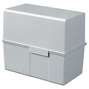 Han Karteikartenbox DIN A5 quer ungefüllt grau 975-11