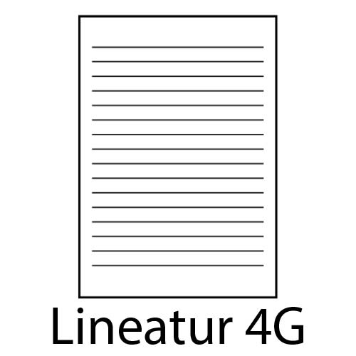 Schulhefte Lineatur 4G liniert 2